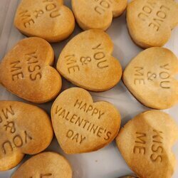 Massepain cuit Saint-Valentin