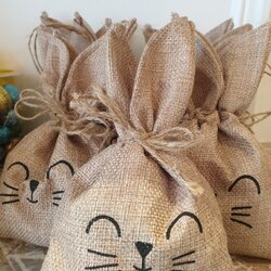 Sac jute lapin