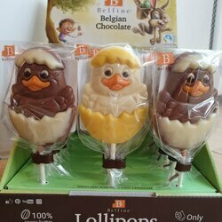 Sucettes chocolat de Pâques
