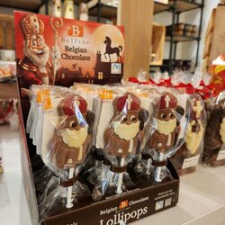 Sucette en chocolat Saint-Nicolas