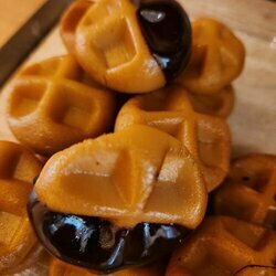 Mini gaufre massepain