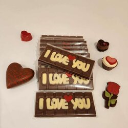 Tablette chocolat Saint-Valentin